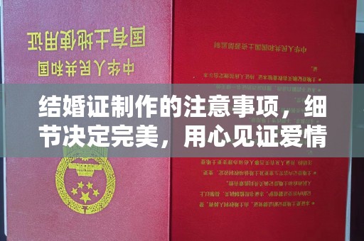 后龙结婚证制作的注意事项，细节决定完美，用心见证爱情
